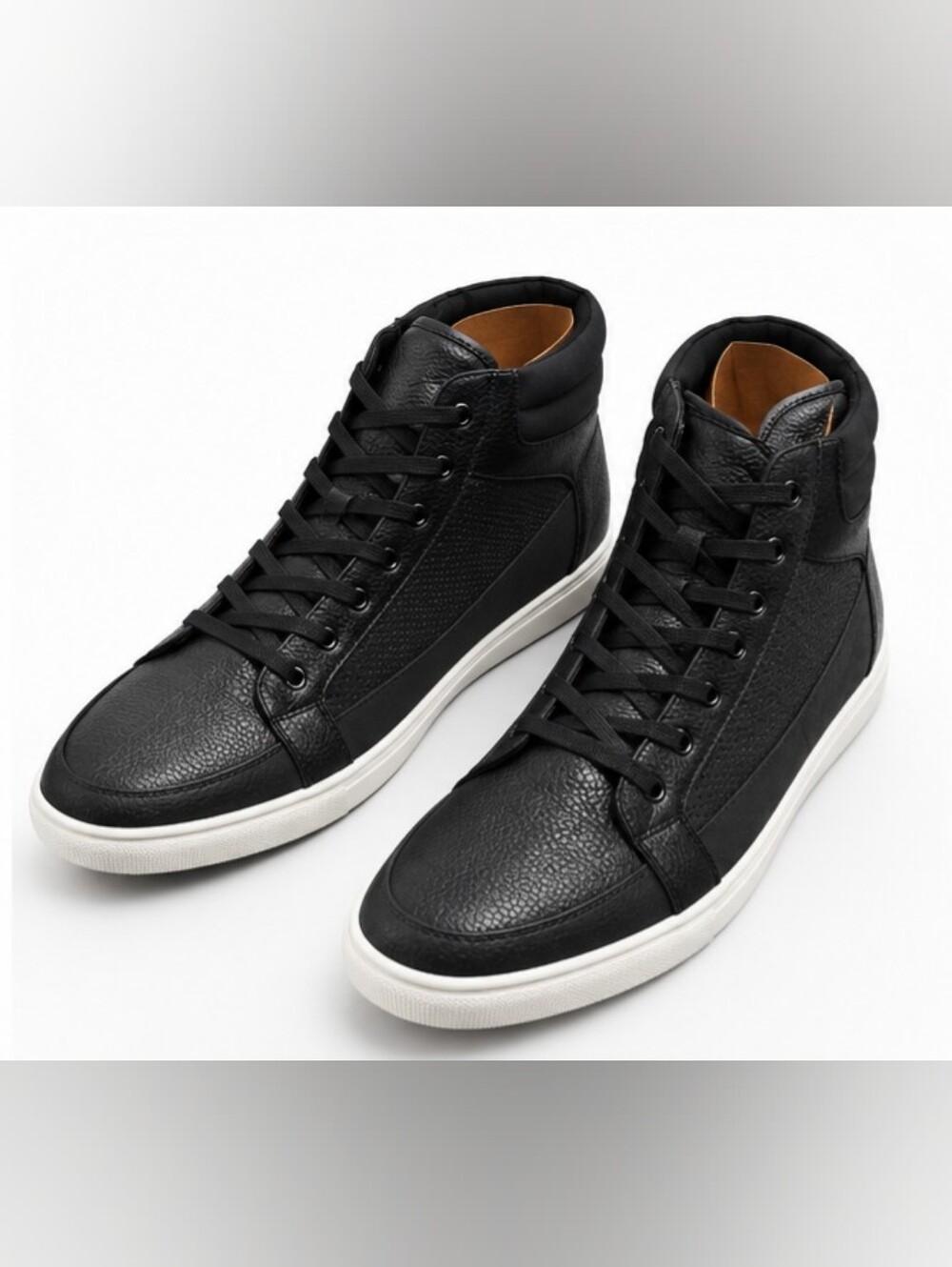 Men's Black High-Top Sneakers by